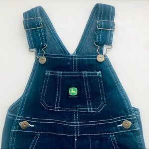 John Deere toddler blue jean overalls size 2T